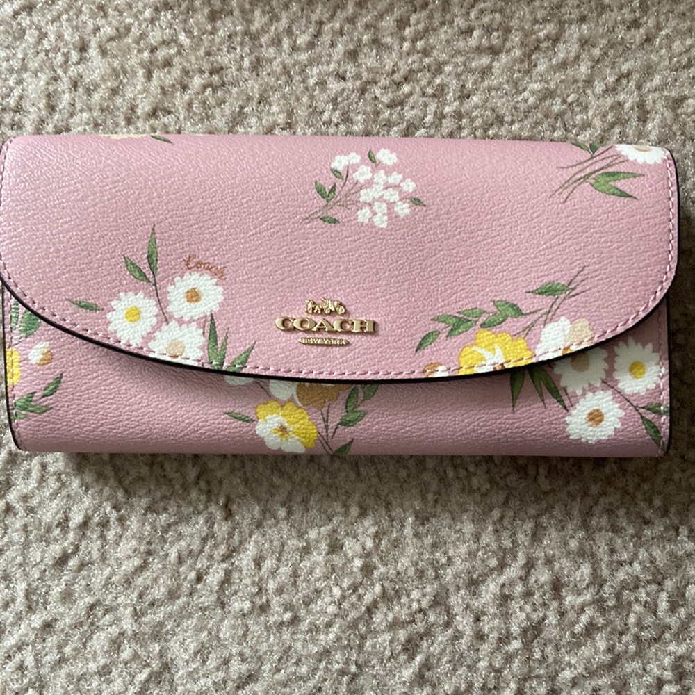 Coach pink wallet